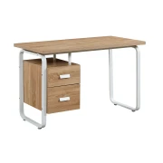 Thumbnail 2 of Офис бюро RFG Shape O, 120 х 60 х 76 cm, меламин дъб, бял метал, с контейнер