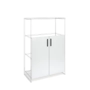 Thumbnail 3 of Врата RFG RV3 Monaco S3, 380 х 18 х 760 mm, ПДЧ 18 mm, 2 броя в комплект, бял