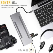 Thumbnail 3 of Докинг станция TNB, 11 в 1, USB Type C кабел, 20 cm