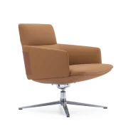 Thumbnail 4 of Кресло RFG Ray, екокожа, основа хром, кафяво
