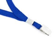 Thumbnail 1 of Office 1 Лента за бадж, с щипка, текстилна, синя, 5 броя