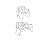 Thumbnail 3 of Кресло RFG Cassa 02, екокожа, до 120 kg, черно