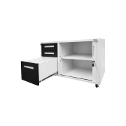 Thumbnail 3 of Контейнер RFG, с шкаф с ролетна врата, метален, 100 х 50 х 65 cm, графит и бяло