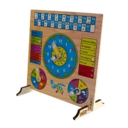 Thumbnail 3 of Календар-часовник, дървен, 30 х 30 cm