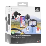 Thumbnail 7 of Поставка за телефон TNB, двойна, въртяща се на 360 градуса, 7'', черна