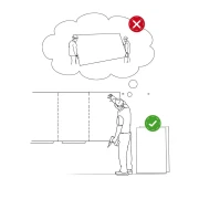 Thumbnail 9 of Rocada Бяла дъска Skin Duo, магнитна, 120 x 240 cm, 2 модула