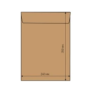 Thumbnail 1 of Airpoc Плик с въздушни мехурчета F/16, 350 x 240 mm, със самозалепваща лента, кафяв