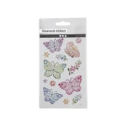 Thumbnail 3 of Creativ Company Стикери Пеперуди, диамантени, 10 х 16 cm, 1 лист