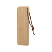 Thumbnail 1 of Разделител за книга Bookmark, бамбук, с кожена връзка