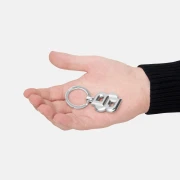 Thumbnail 5 of Hugo Boss Ключодържател Double B, сребрист