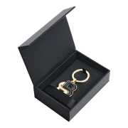Thumbnail 5 of Hugo Boss Ключодържател Double B, черно-златист