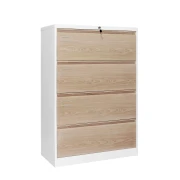 Thumbnail 2 of Кардекс RFG, метален, 2 x 4 чекмеджета, 900 х 450 х 1331 mm, кехлибарен дъб и бяло