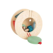 Thumbnail 2 of Small Foot Играчка за дърпане Охлюв, със сортер, дървен