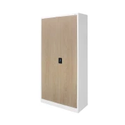Thumbnail 2 of Шкаф RFG, за офис, метален 900 х 400 х 1850 mm, кехлибарен дъб и бяло