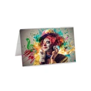 Thumbnail 2 of KEJEA Информационна поставка за бюро, хоризонтална, 90 х 55 mm, прозрачна