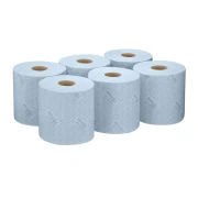 Thumbnail 3 of Кърпи за почистване Kimberly-Clark WypAll L20 7302 Centrefeed, на ролка, 38 х 18.3 cm, 380 къса, сини, 6 броя