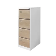 Thumbnail 4 of Кардекс RFG, метален, 1 x 4 чекмеджета, 452 х 620 х 1331 mm, кехлибарен дъб и бяло