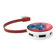 Thumbnail 3 of Niyel USB Хъб, с 4 порта, USB 2.0, бял с червен кабел