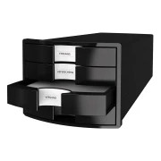 Thumbnail 2 of HAN Бокс за документи Impuls, с 4 чекмеджета, черен