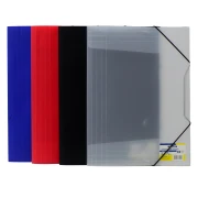 Thumbnail 3 of Office 1 Папка, PP, с ластик, червена