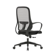 Thumbnail 5 of Работен стол RFG Mojito W, дамаска и меш, полиамидна основа, до 120 kg, сивa облегалка, черна седалка