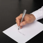 Thumbnail 3 of Hugo Boss Химикалка Label, в кутия, сребриста