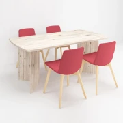 Thumbnail 2 of Заседателна маса Z201V, 180 x 90 x 74 cm, правоъгълен плот, ПДЧ 25 mm, цвят лукс