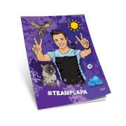 Thumbnail 1 of Тетрадка Флапа, A4, широки редове, офсетова хартия, мека корица, 40 листа