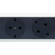 Thumbnail 2 of Разклонител Legrand Premium, 3 гнезда, 3 m кабел, максимален ток 16 A, 3680 W, сиво-бял