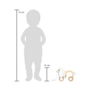 Thumbnail 3 of Small Foot Зайче за дърпане, дървено, с шумящи уши