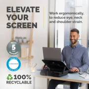 Thumbnail 3 of Поставка Fellowes и куфар за лаптоп Breyta, 2 в 1, черна