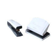 Thumbnail 3 of Office 1 Перфоратор Groove P25, с ограничител за 25 листа, бяло-сив