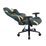 Thumbnail 6 of Геймърски стол RFG Nett, екокожа, полиамидна основа, до 130 kg, тъмнозелено-златист