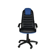 Thumbnail 2 of Геймърски стол Tunis, екокожа, Tilt механизъм, полиамидна основа, до 120 kg, черно-син