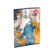 Thumbnail 19 of Тетрадка, A5, широки редове, офсетова хартия, мека корица, 60 листа, дизайни за момиче