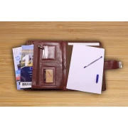 Thumbnail 5 of Папка 902, от естествена кожа, с катарама, кафява