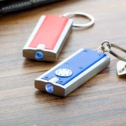 Thumbnail 2 of Cool Ключодържател Industrial, с фенер, син