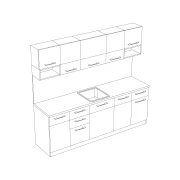 Thumbnail 3 of Кухня RFG Ника, 240 х 60 х 211 cm