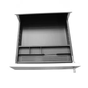 Thumbnail 6 of Контейнер RFG, метален, с три чекмеджета и ключ, 390 х 520 х 600 mm, бял