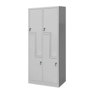 Thumbnail 2 of Гардероб RFG, двоен, метален, Z-образни врати, 800 х 450 х 1850 mm, сив