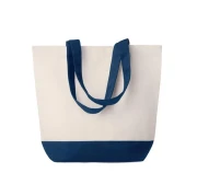 Thumbnail 1 of More Than Gifts Плажна чанта Kleuren, канава, 280 g/m2, 40 х 15 х 45 cm, синя