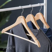 Thumbnail 2 of Закачалка за дрехи York, дървена, 3 броя, 46 х 24.9 х 1.3 cm