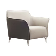 Thumbnail 2 of Фотьойл RFG Lola, екокожа, светлосива седалка, графитена облегалка