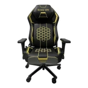 Thumbnail 6 of Геймърски стол RFG Game On, екокожа, Multi-function механизъм, метална основа, до 130 kg, черно-жълт