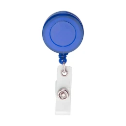 Снимка на Cool Ретрактор Slope, ролетен държач за бадж, с клипс, кръгъл, прозрачно-син