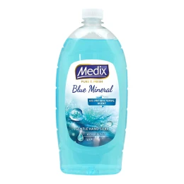 Снимка на Течен сапун Medix Pure Blue Mineral, пълнител, 800 ml, син