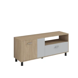 Снимка на Шкаф RFG за телевизор, 1470 х 400 х 630 mm, дъб сонома и сиво