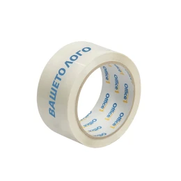 Снимка на Тиксо, опаковъчно, 48 mm x 66 m, бяло, с един цвят печат