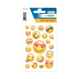 Снимка на Herma Самозалепващи се етикети Емотикони Magic, жълти, 3 листа