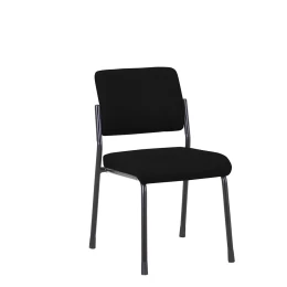 Снимка на Посетителски стол RFG Solid M, текстил, метална основа, до 150 kg, черен